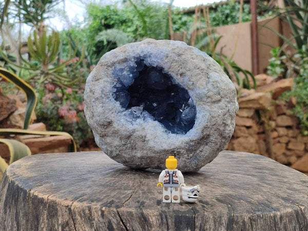 Natural Blue Celestite Geode Specimen x 1 From Sakoany,