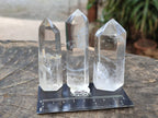 Polished Clear Quartz Crystals x 12 From Madagascar - Toprock Gemstones and Minerals 