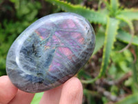 Polished Labradorite Palm Stones x 12 From Tulear, Madagascar