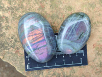 Polished Labradorite Palm Stones x 12 From Tulear, Madagascar