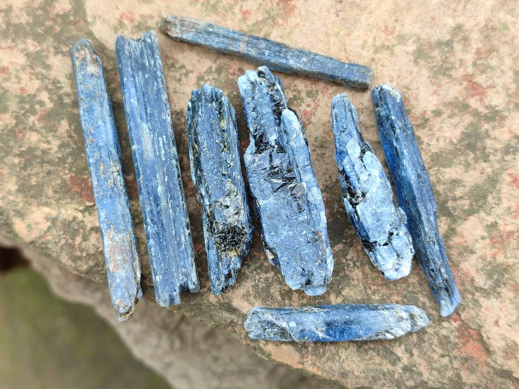 Natural Kyanite Crystals x 2 Kg Lot From Karoi, Zimbabwe - Toprock Gemstones and Minerals 