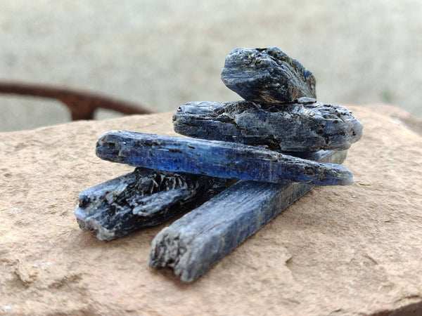 Natural Kyanite Crystals x 2 Kg Lot From Karoi, Zimbabwe