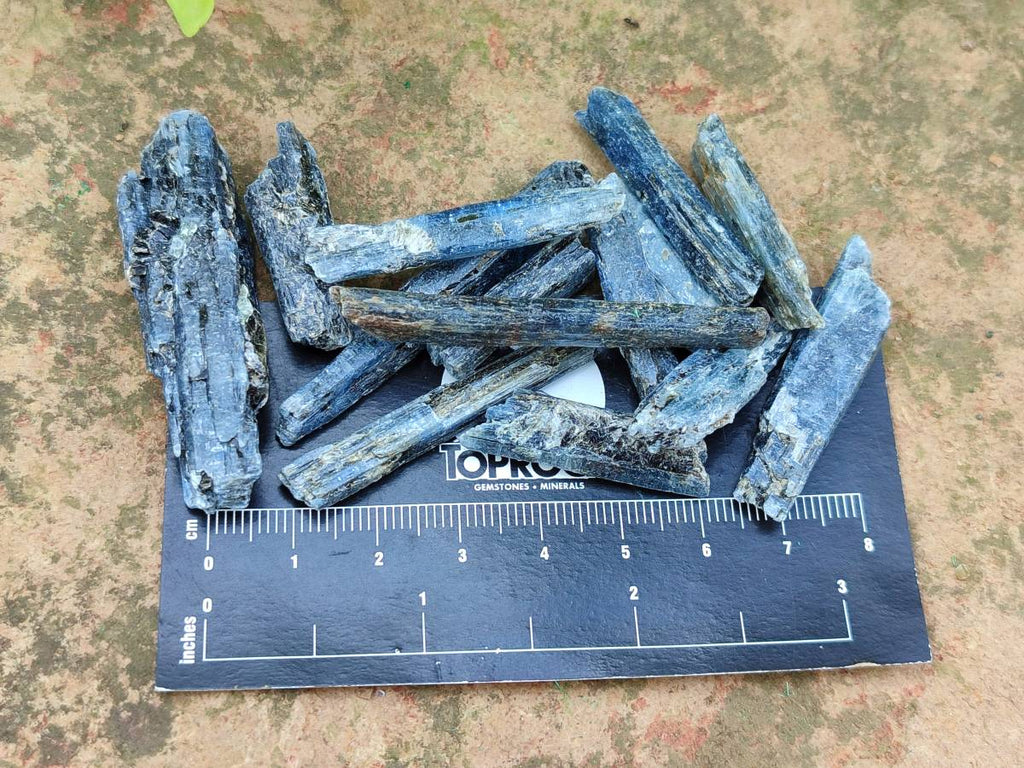 Natural Kyanite Crystals x 2 Kg Lot From Karoi, Zimbabwe - Toprock Gemstones and Minerals 