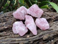 Natural Cobbed Rose Quartz Specimens x 3 Kg Lot From Northern Cape, South Africa