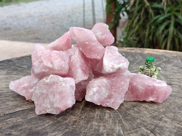 Natural Cobbed Rose Quartz Specimens x 3 Kg Lot From Northern Cape, South Africa