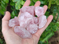 Natural Cobbed Rose Quartz Specimens x 3 Kg Lot From Northern Cape, South Africa