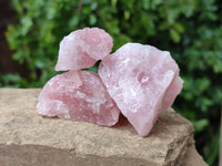 Natural Cobbed Rose Quartz Specimens x 3 Kg Lot From Northern Cape, South Africa