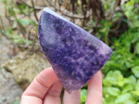 Polished Lepidolite Free Forms x 4 From Zimbabwe