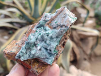 Natural Drusy Coated Chrysocolla Specimens x 6 From Lupoto Mine, Congo