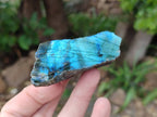 Polished On One Side Labradorite x 12 From Tulear, Madagascar - Toprock Gemstones and Minerals 