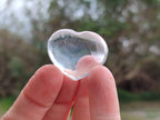 Polished Clear Quartz Hearts x 12 From Madagascar - Toprock Gemstones and Minerals 