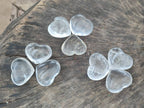 Polished Clear Quartz Hearts x 12 From Madagascar - Toprock Gemstones and Minerals 