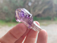 Natural Window Amethyst Crystals x 35 From Chiredzi, Zimbabwe