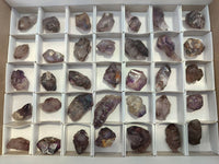 Natural Window Amethyst Crystals x 35 From Chiredzi, Zimbabwe