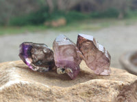 Natural Window Amethyst Crystals x 35 From Chiredzi, Zimbabwe