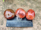 Polished Carnelian Agate Gemstone Galets x 20 From Madagascar - Toprock Gemstones and Minerals 