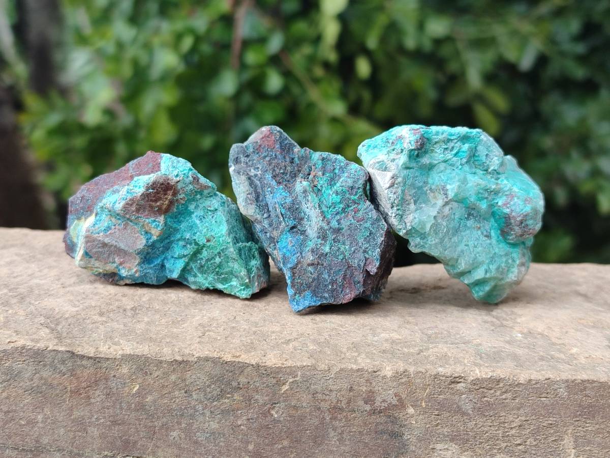 Natural Shattuckite, Chrysocolla with Malachite Specimens x 3.19Kg Lot From Koakoveld, Namibia - Toprock Gemstones and Minerals 