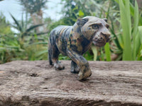 Hand Made Leopard Stone Lioness Carving x 1 From Nyanga, Zimbabwe