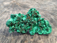 Natural Silky Malachite Specimens x 6 From Kasompe, Congo