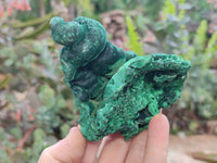 Natural Silky Malachite Specimens x 6 From Kasompe, Congo