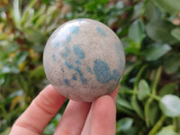 Polished Blue Spotted Spinel in Quartz Spheres x 6 From Madagascar