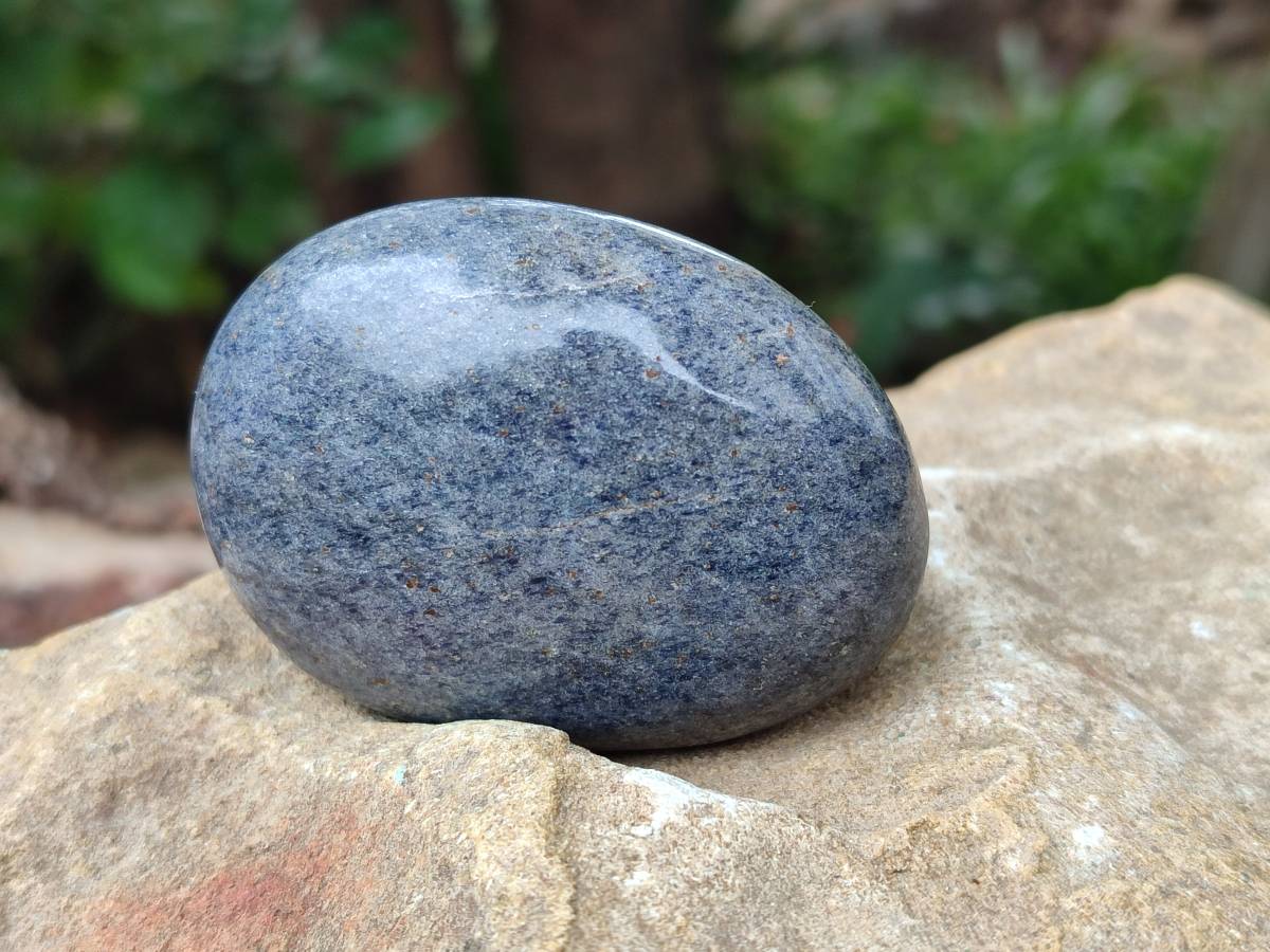 Polished Lazulite Galets x 12 From Madagascar - Toprock Gemstones and Minerals 