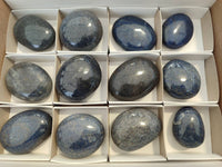 Polished Lazulite Galets x 12 From Madagascar