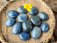 Polished Lazulite Galets x 12 From Madagascar