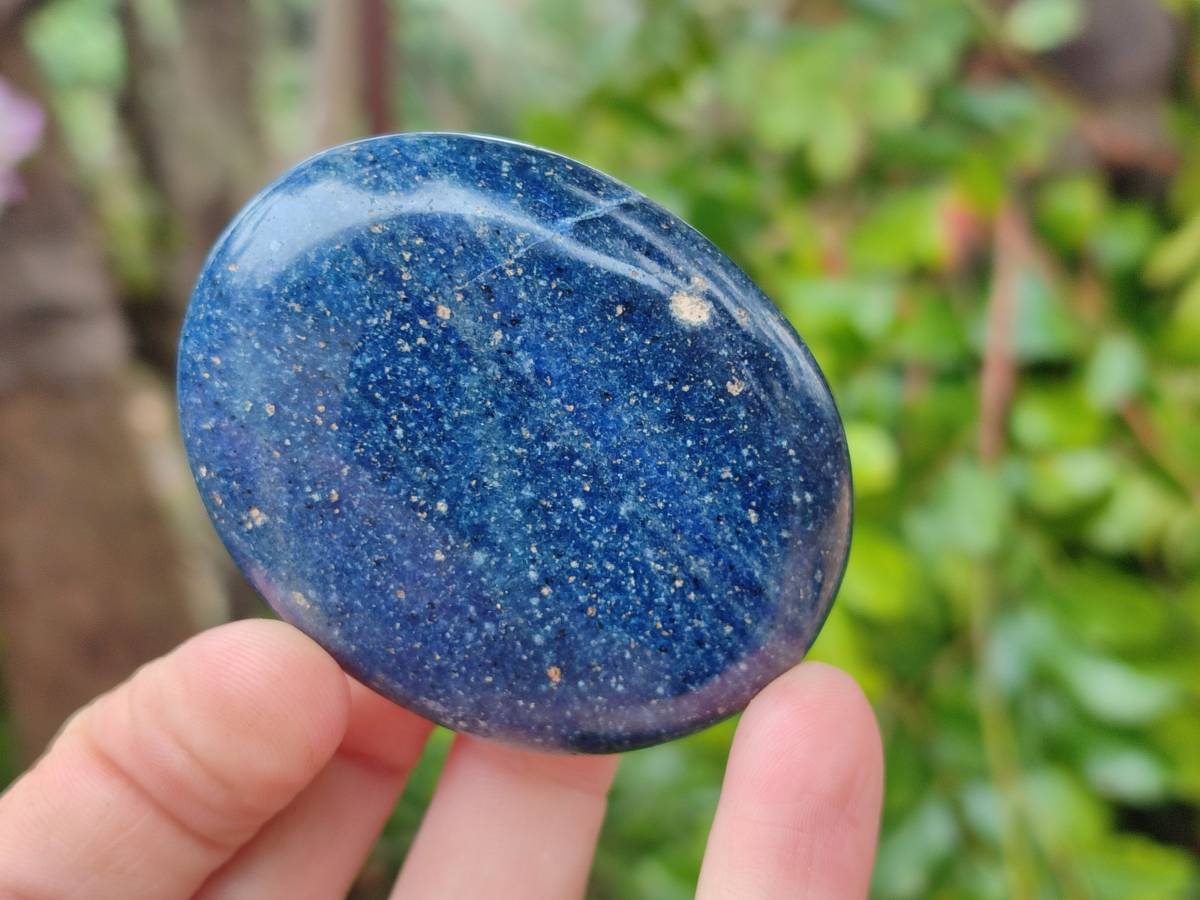Polished Lazulite Galets x 12 From Madagascar - Toprock Gemstones and Minerals 