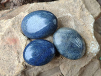 Polished Lazulite Galets x 12 From Madagascar