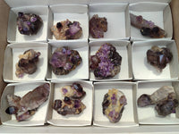 Natural Window Amethyst Crystal Conglomerates x 12 From Chiredzi, Zimbabwe