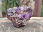 Natural Window Amethyst Crystal Conglomerates x 12 From Chiredzi, Zimbabwe - Toprock Gemstones and Minerals 