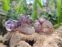 Natural Window Amethyst Crystal Conglomerates x 12 From Chiredzi, Zimbabwe