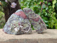 Natural Bastite Dragons Blood Stone Cobbed x 12 From Tshipise, South Africa