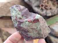 Natural Bastite Dragons Blood Stone Cobbed x 12 From Tshipise, South Africa