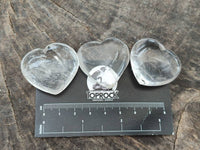 Polished Clear Quartz Crystal Hearts x 20 From Madagascar