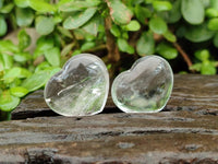 Polished Clear Quartz Crystal Hearts x 20 From Madagascar