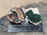 Natural Crystalline Ball Malachite and Quartz On Dolomite Matrix Specimens x 12 From Kambove, Congo