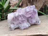 Natural Jacaranda Amethyst Quartz Crystal Clusters x 2 From Mumbwa, Zambia