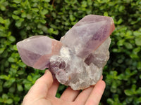 Natural Jacaranda Amethyst Quartz Crystal Clusters x 2 From Mumbwa, Zambia
