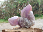 Natural Jacaranda Amethyst Quartz Crystal Clusters x 2 From Mumbwa, Zambia - Toprock Gemstones and Minerals 