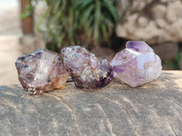 Natural Window Amethyst Crystals x 20 From Chiredzi, Zimbabwe