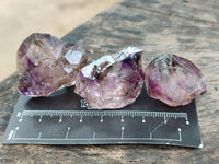 Natural Window Amethyst Crystals x 20 From Chiredzi, Zimbabwe