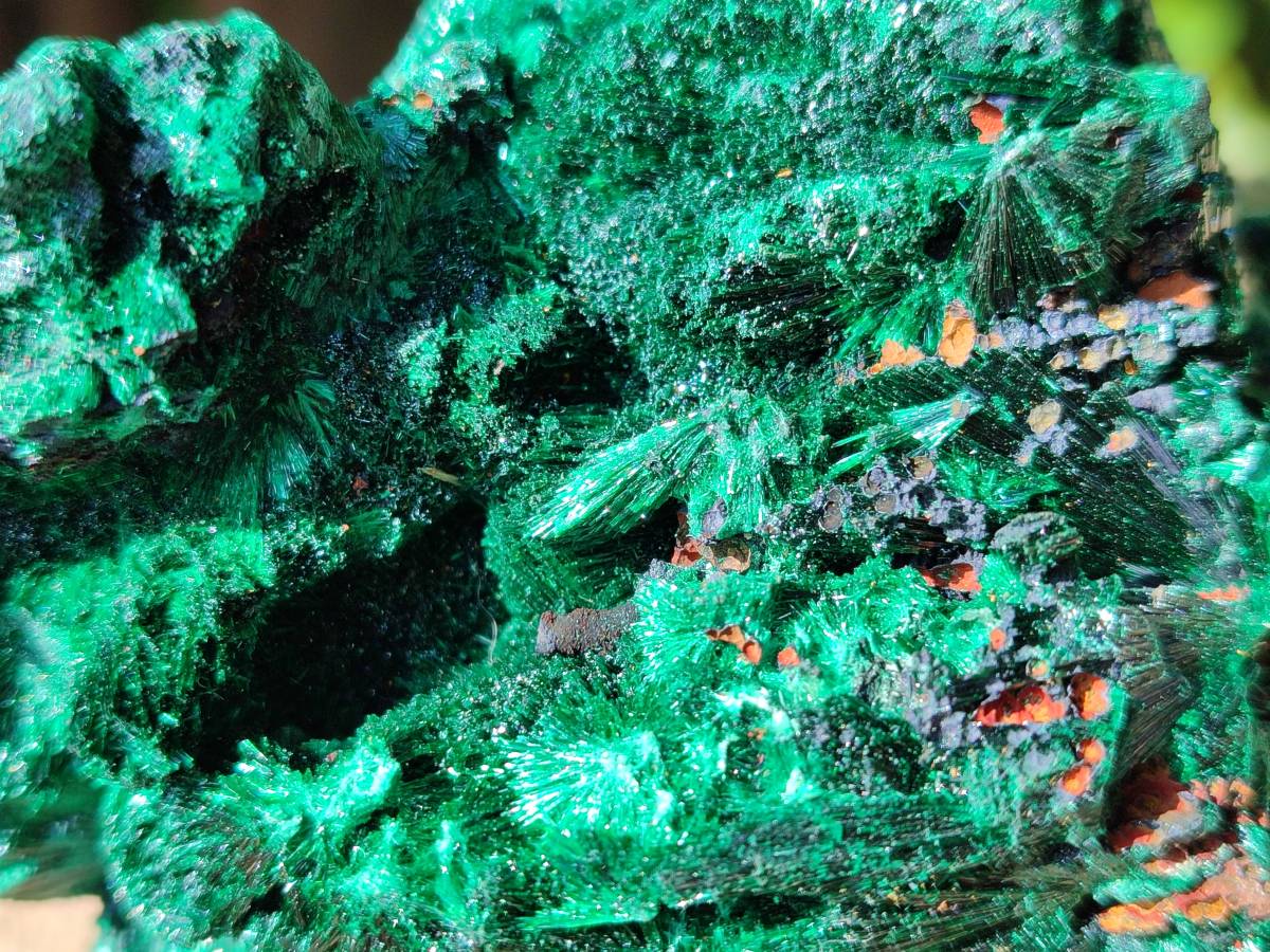 Natural Silky Malachite Specimens x 3 From Kasompe, Congo - Toprock Gemstones and Minerals 