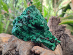 Natural Silky Malachite Specimens x 3 From Kasompe, Congo - Toprock Gemstones and Minerals 