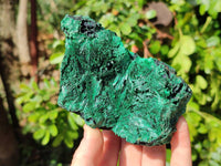 Natural Silky Malachite Specimens x 3 From Kasompe, Congo