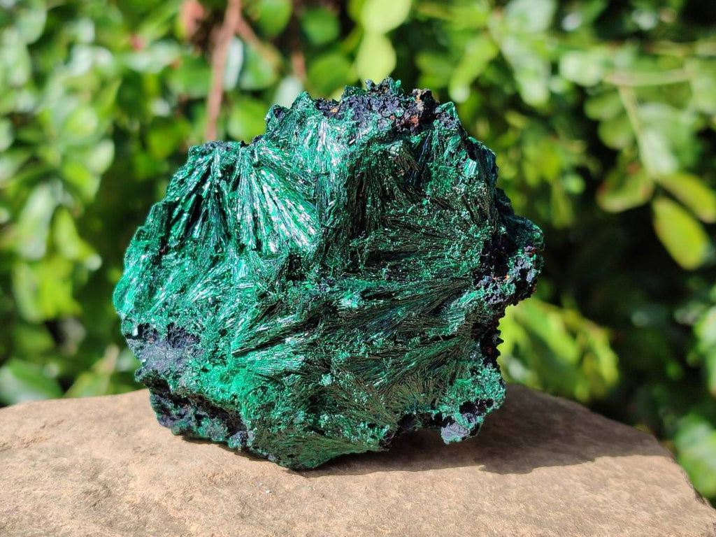 Natural Silky Malachite Specimens x 3 From Kasompe, Congo - Toprock Gemstones and Minerals 