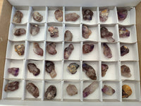 Natural Window Amethyst Crystals x 35 From Chiredzi, Zimbabwe