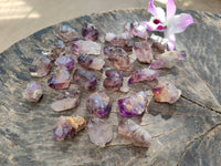 Natural Window Amethyst Crystals x 35 From Chiredzi, Zimbabwe