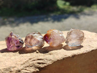 Natural Window Amethyst Crystals x 35 From Chiredzi, Zimbabwe